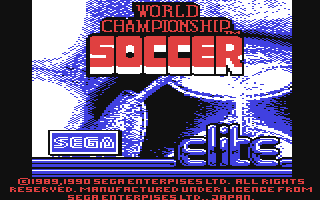 World Championship Soccer Title Screen